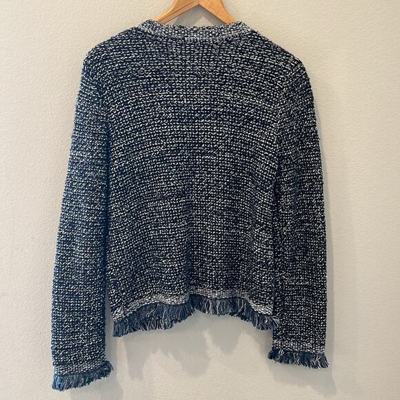 Ann Taylor Metallic Knit Sweater Blazer | Size Small - Picture 5 of 7